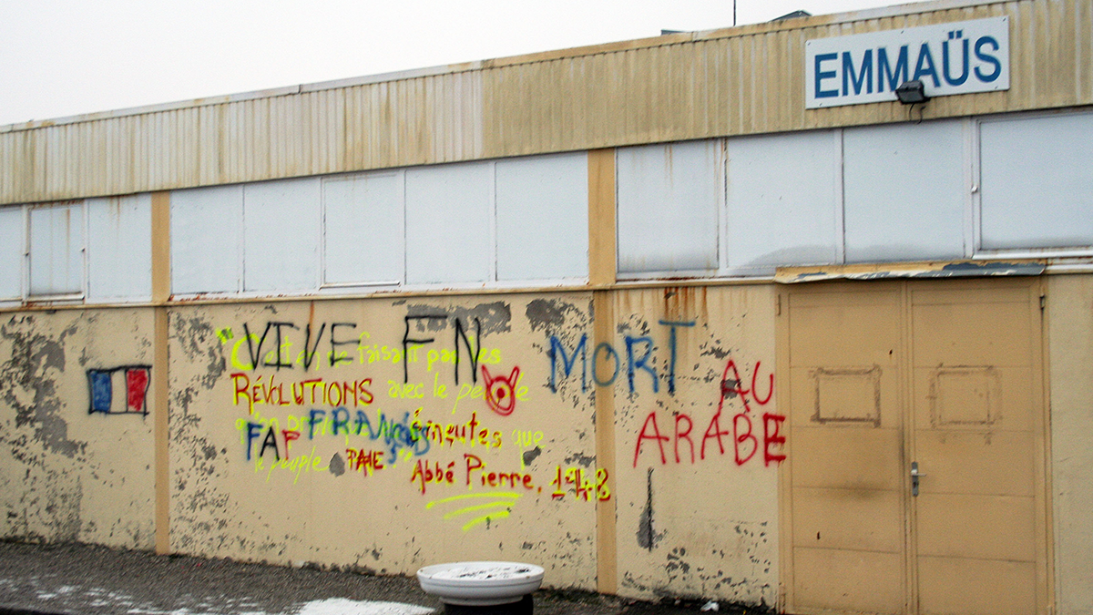 Déclaration des représentants d'Emmaüs suite à un acte de vandalisme à caractère raciste