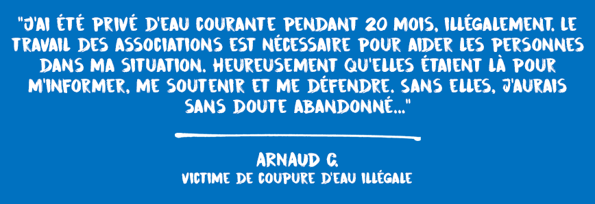 Contre les coupures d’eau illégales, #OnNeSeTairaPas