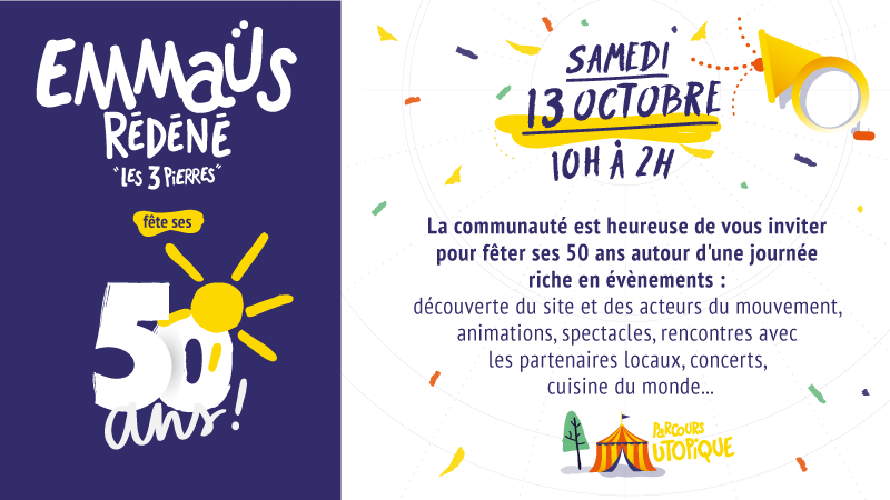 Emmaüs Rédéné fête ses 50 ans !